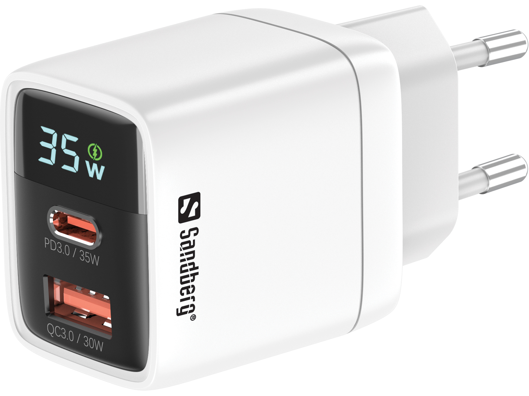 2in1 Charger 1xUSB-C 1xUSB 35W