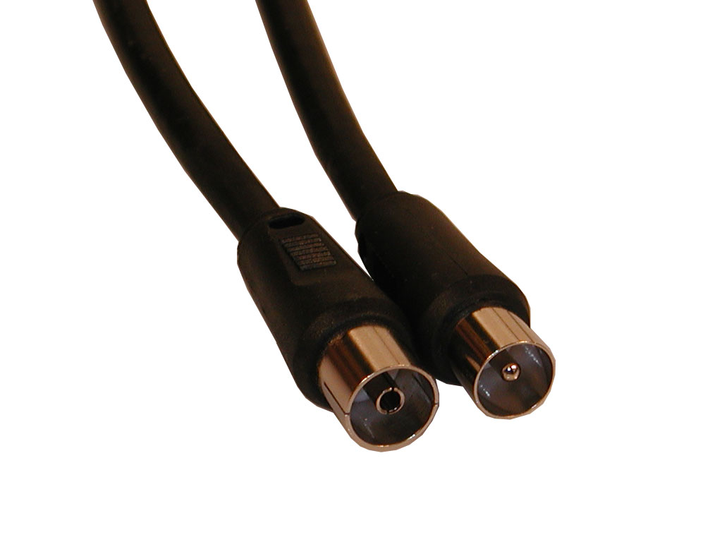 Aerial Cable M-F, black  1,8 m