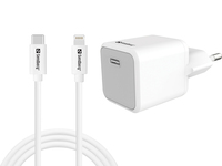 USB-C AC 20W Charger EU + Lightning 1M